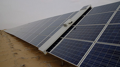 Solar panels for industrial warehousing