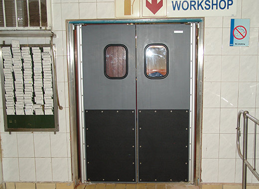 The functional heavy duty impact traffic door