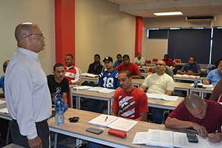 SAIW KZN branch manager George Walker in class