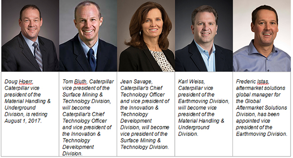 Caterpillar vice president appointments