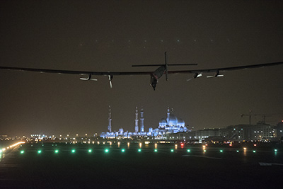 Solar Impulse lands in Abu Dhabi Copyright Solar Impulse ezo ch 1