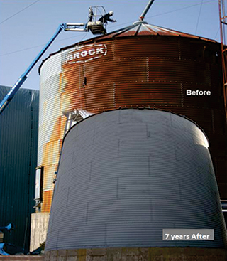 BMG Rust Anode cold galvanisation full rust prevention before and after application