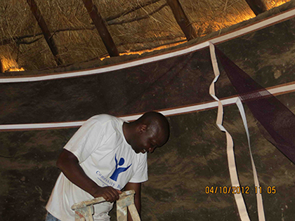 Bongs Sibanda wall lining malaria insecticide