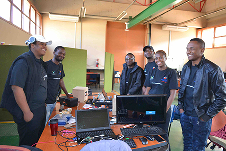 Emerging lab soshanguve IIoT students