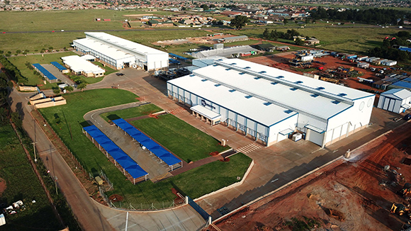 Aerial view of the FLSmidth Supercenter