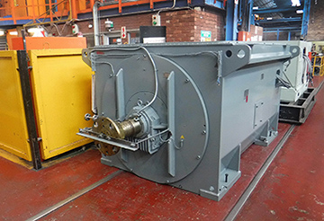 Motor rebuild for copper mine
