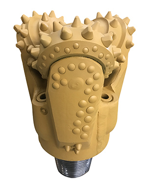 Cat Tricone Drill Bit shirtail view