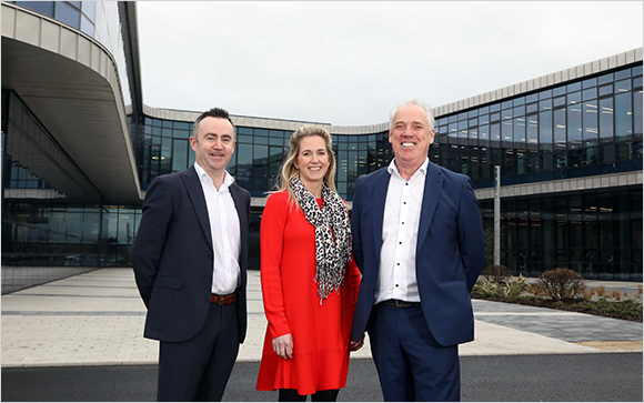 Sean Kerr Chief Operating Officer at CDE Engineer Claire Hamill and CDE Chairman and Founder Tony Convery
