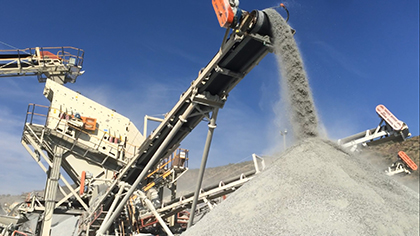 Stone dust is an essential ingredient for the manufacture