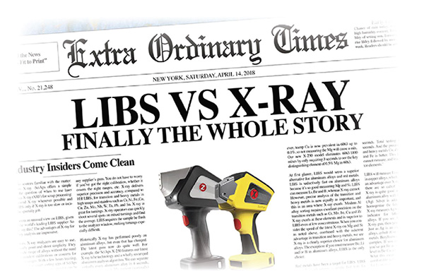 LIBS versus X ray spectroscopy