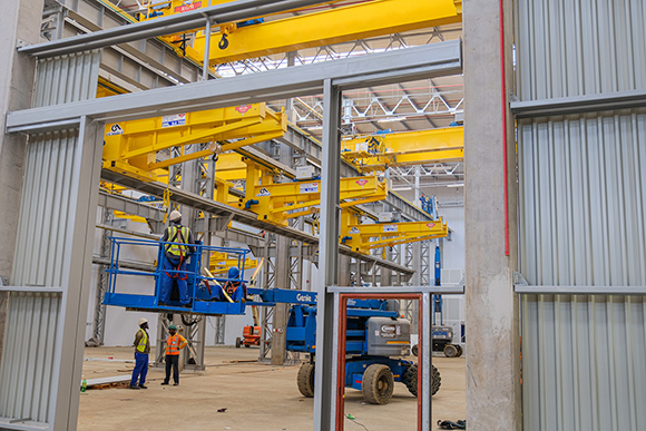 Flagship overhead crane system creates efficient and safe working environment