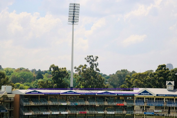 The Imperial Wanderers Stadium goes green