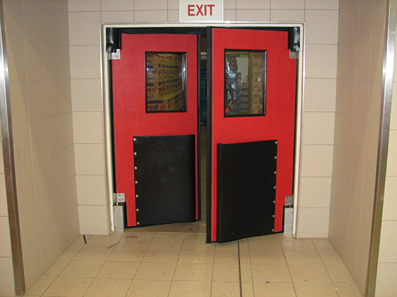 The functional heavy duty impact traffic door
