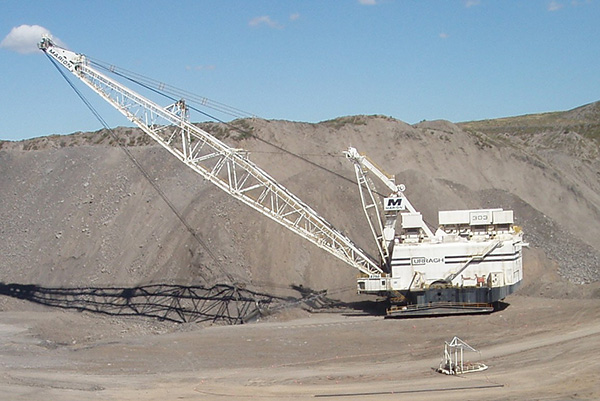 Dragline maintenance crane for Mpumalanga colliery