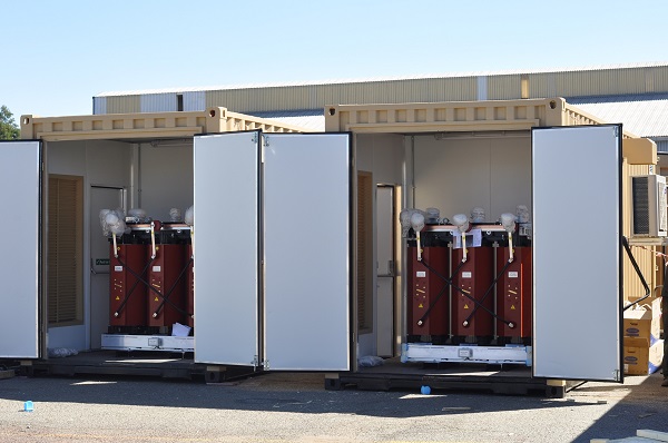 Customised dry type transformers at Electra Mining Africa