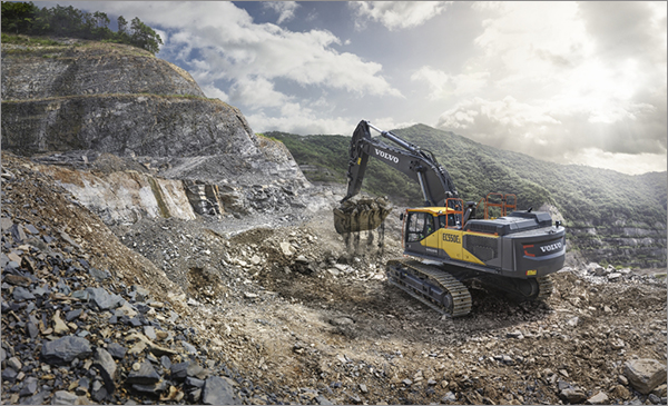  Volvo EC550E crawler excavator debuts in South Africa