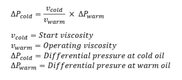 Filter monitoring formula