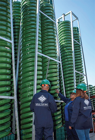 Multotecs 12 turn spiral for increased recoveries