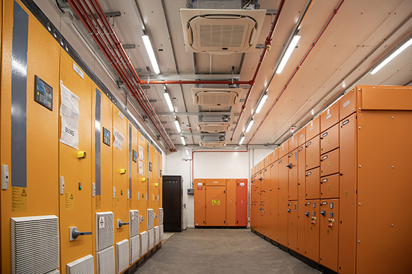 This room in an E house accommodates LV MCCs and VSD