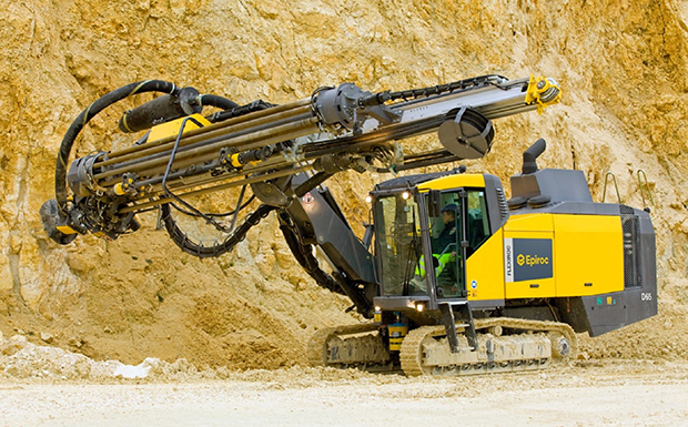 QKR Navachab mines gold and efficiency with Epirocs FlexiROC D65 Drill Rig fleet