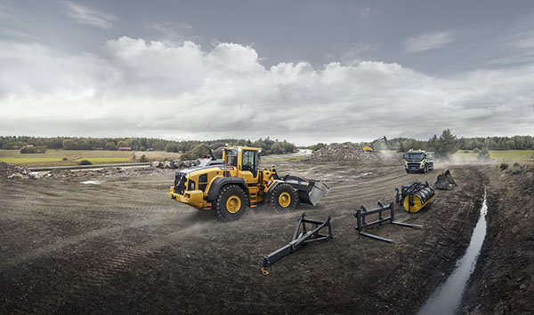 Volvo CEs 5 6 ton payload H generations wheel loaders boost performance and cut ownership costs