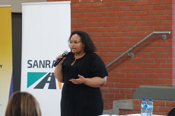 Zenande Mpondo from SANRAL Southern Regions Transformation unit