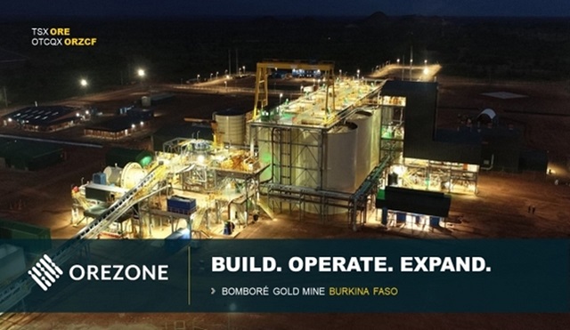Orezone announces 105m financing for Bomboré Phase II Hard Rock Expansion