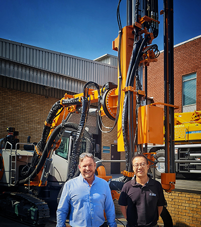 A reliable and highly efficient new drill rig makes its debut locally