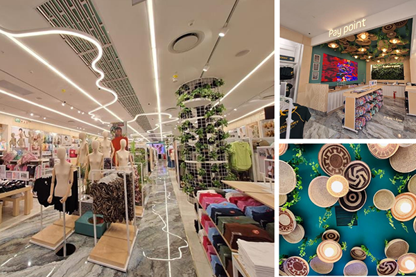 A bespoke lighting solution for PnP Clothing flagship store