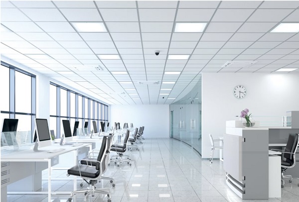 Auroras high efficiency LED flat panel for commercial installations