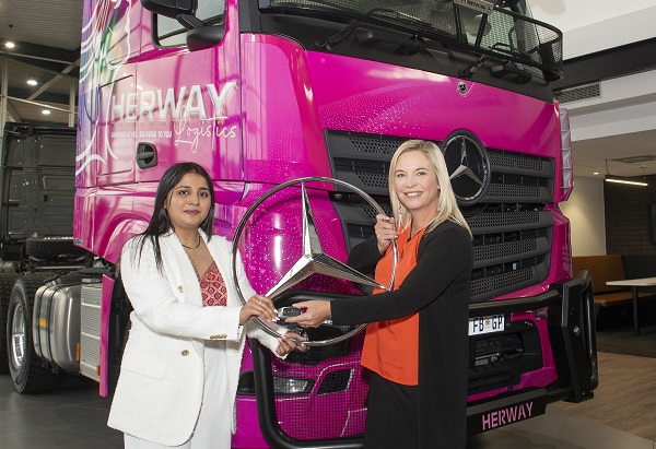 One of Mercedes Benz Trucks youngest female customers drives change in the industry