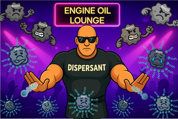 The lube kitchen part 6 dispersant additives the crowd controller in engine oil
