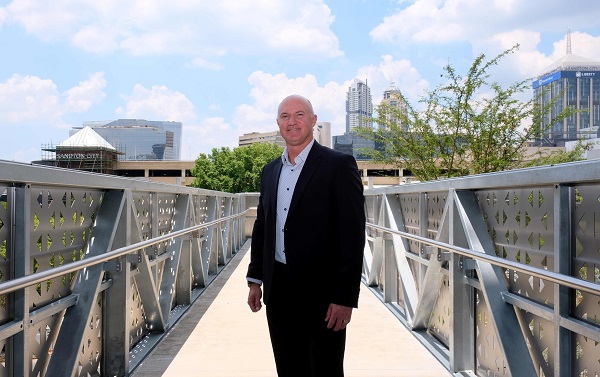 Estienne de Klerk SA CEO of Growthpoint Properties on Sandton Drive Link Bridge