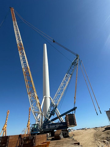 Sarens crane Namibia
