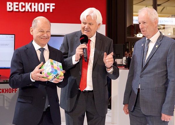 A visit from the German Chancellor at Hannover Messe