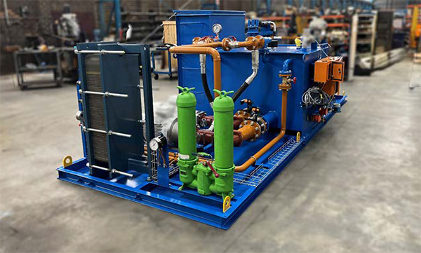 BMGs bespoke circulating oil lubrication system