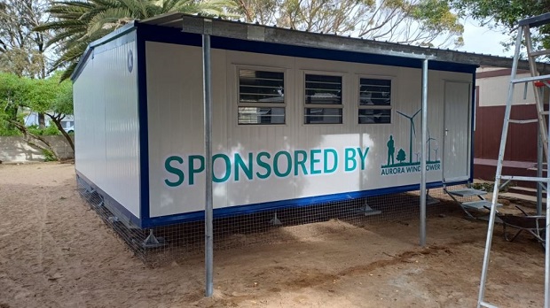 Aurora Wind Power brings Kwikspace classroom to St Helena Bay school