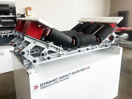 Transforming conveyor efficiency Tru Tracs EXHD Dynamic Impact Idler Bed
