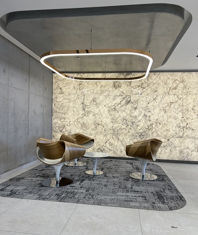 Blu2Light integration for Bespoke Lightings modern office spaces