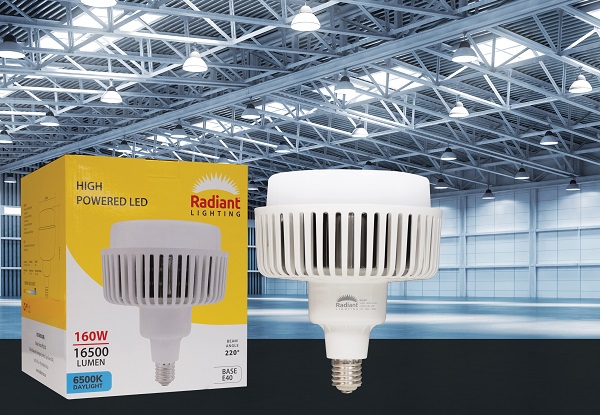 Brightening high volume spaces with high powered LEDs 
