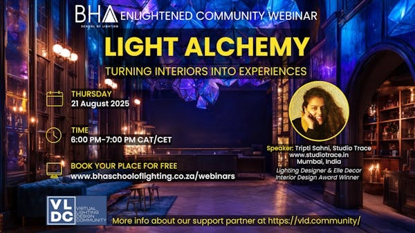 Free interior lighting webinar earn CPD points
