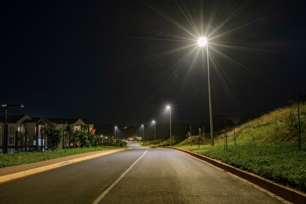 Sustainable streetlighting solution for Ballito Village