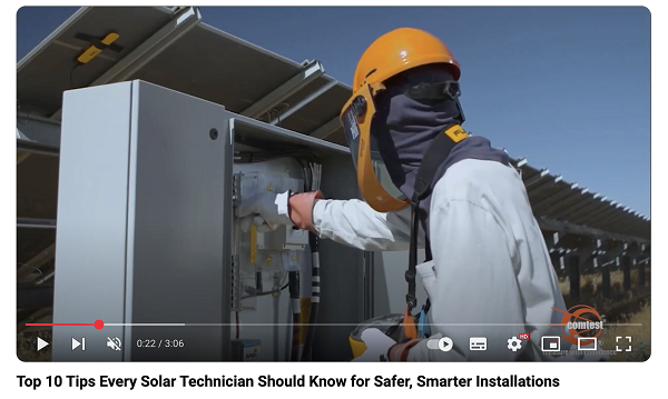 Video Top tips for solar technicians