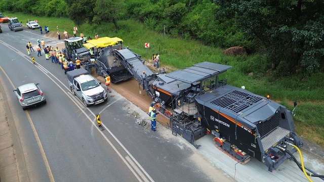 Cold recycling gains traction as Wirtgen SA Introduces Africas first W380 CR recycling train