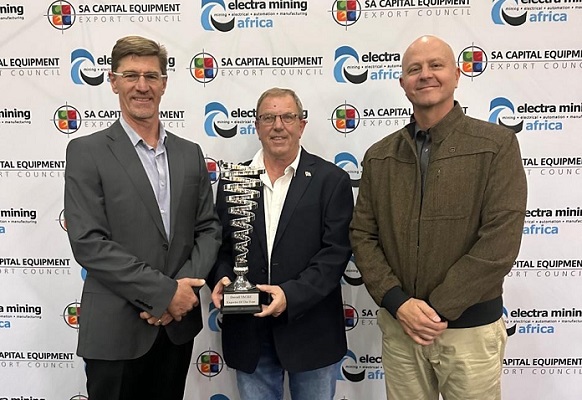 Etienne Smit Multotec Eric Bruggeman SACEEC CEO Jaco du Toit Multotec