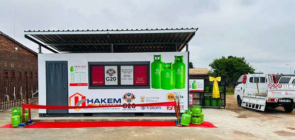 EWSETA Last mile LPG distribution box clean cooking at KwaZamokhuhle