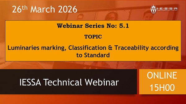 IESSA Technical Webinar 26 March at 3 pm you are invited