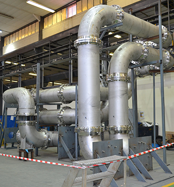 Necsa Nucelar Manufacturing Piping assembled