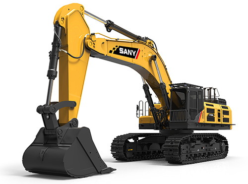 the sany sy750 is ideal to load blasted material onto articulated dump trucks