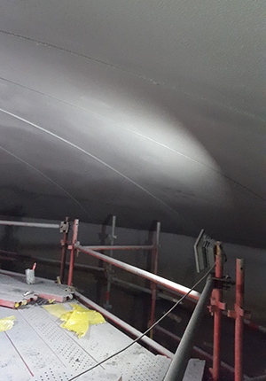 Specialist contractor makes light work of complex storage tank lining project